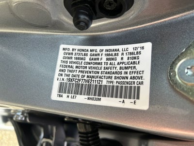 2017 Honda Civic Sedan EX