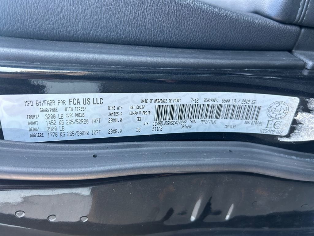 2016 Dodge Durango Limited