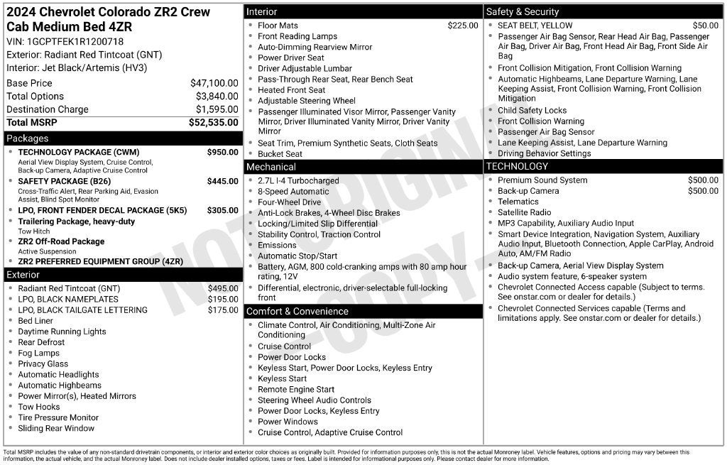 2024 Chevrolet Colorado ZR2
