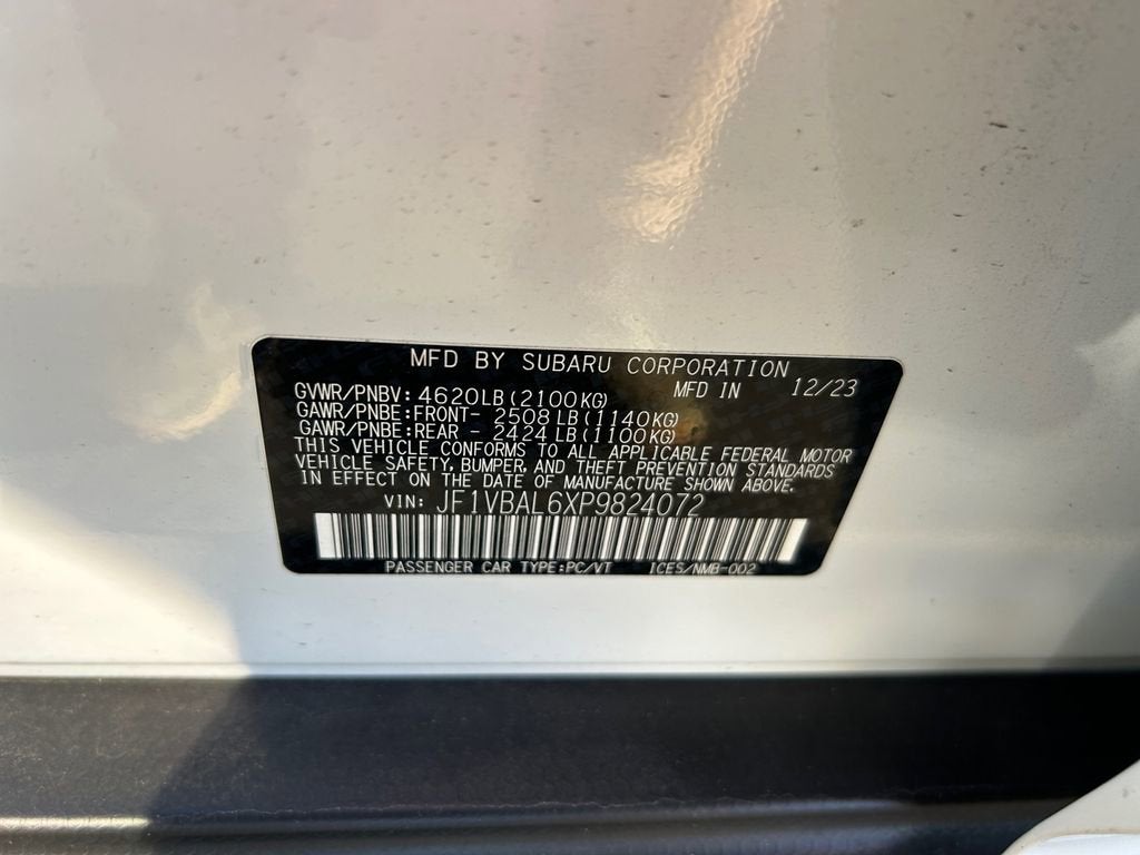 2023 Subaru WRX Limited