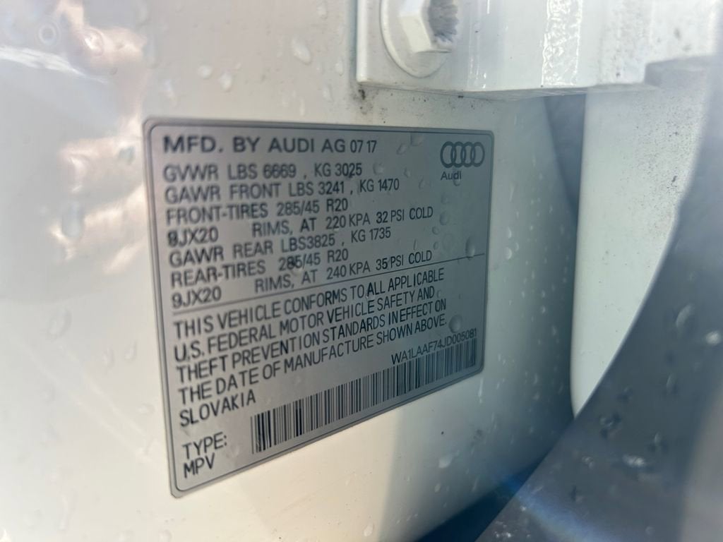 2018 Audi Q7 Premium Plus