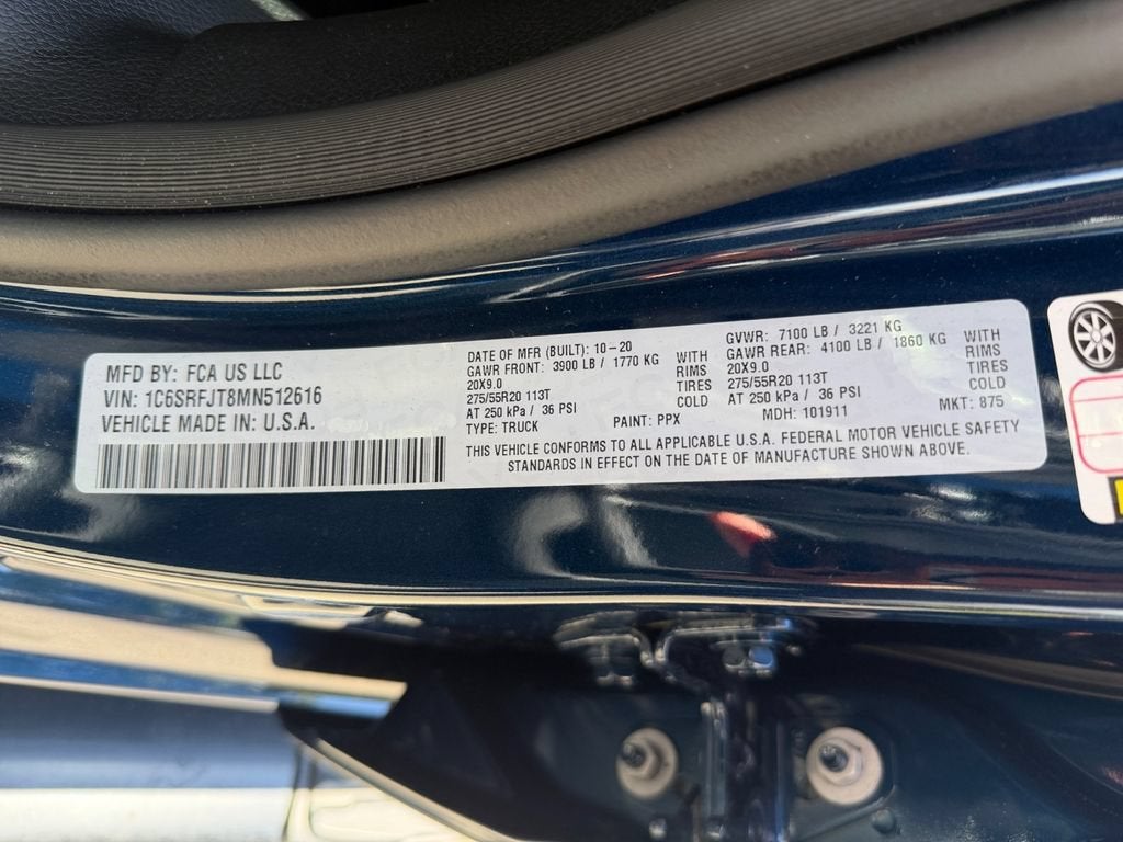2021 RAM 1500 Laramie Crew Cab 4x4 5'7" Box