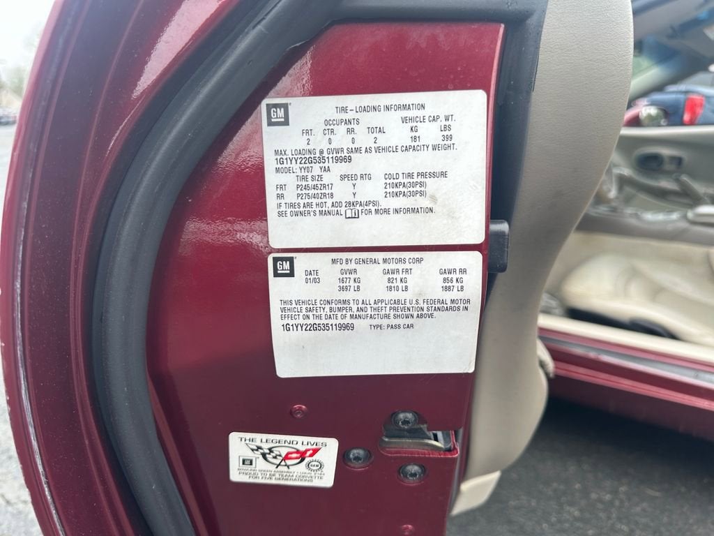 2003 Chevrolet Corvette Base