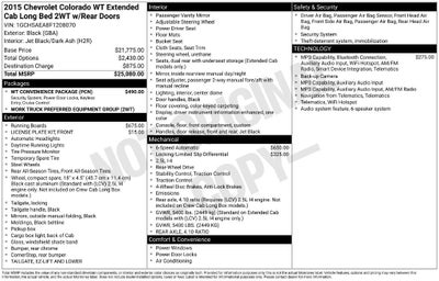 2015 Chevrolet Colorado 2WD WT
