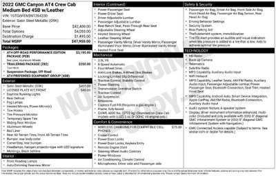 2022 GMC Canyon 4WD AT4 w/Leather