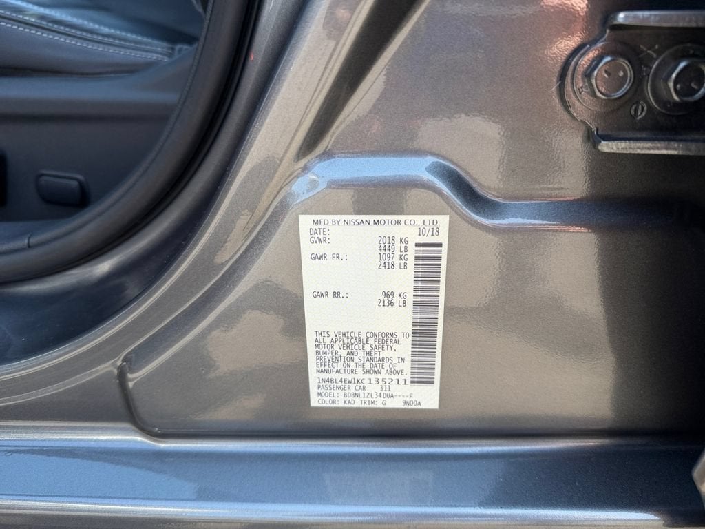 2019 Nissan Altima 2.5 SL