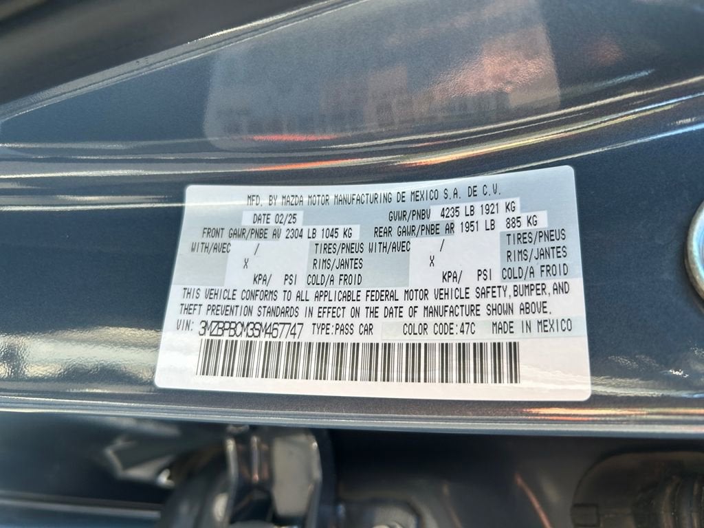 2025 Mazda Mazda3 Sedan 2.5 S Carbon Edition