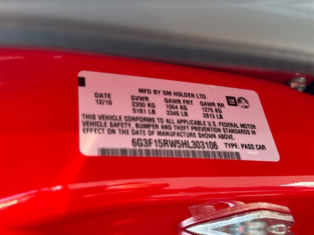 2017 Chevrolet SS BLACK