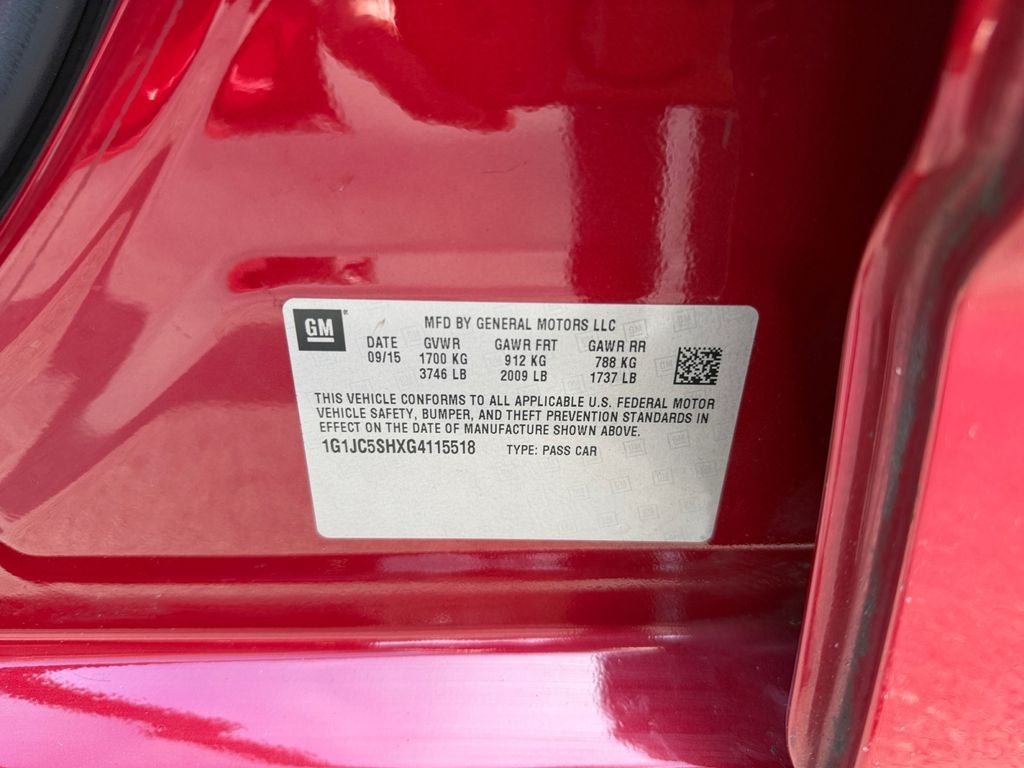 2016 Chevrolet Sonic LT