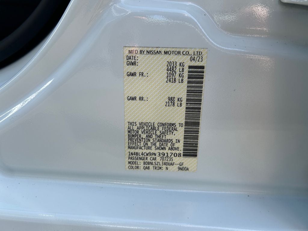 2023 Nissan Altima 2.5 SR
