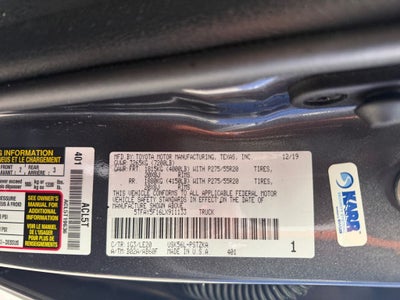 2020 Toyota Tundra Platinum 5.7L V8