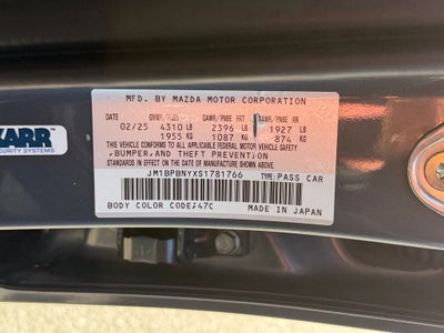 2025 Mazda Mazda3 2.5 Turbo Premium Plus Package