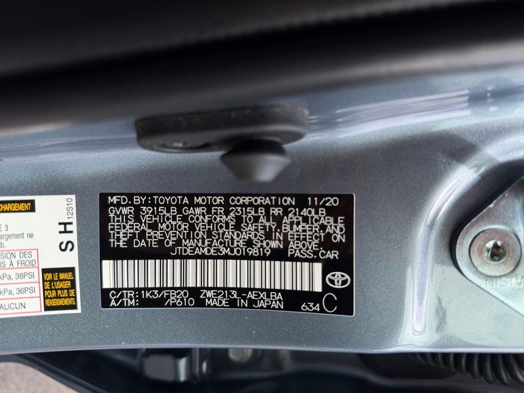 2021 Toyota Corolla Hybrid LE
