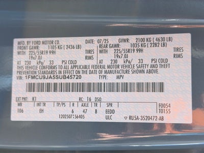 2025 Ford Escape Platinum
