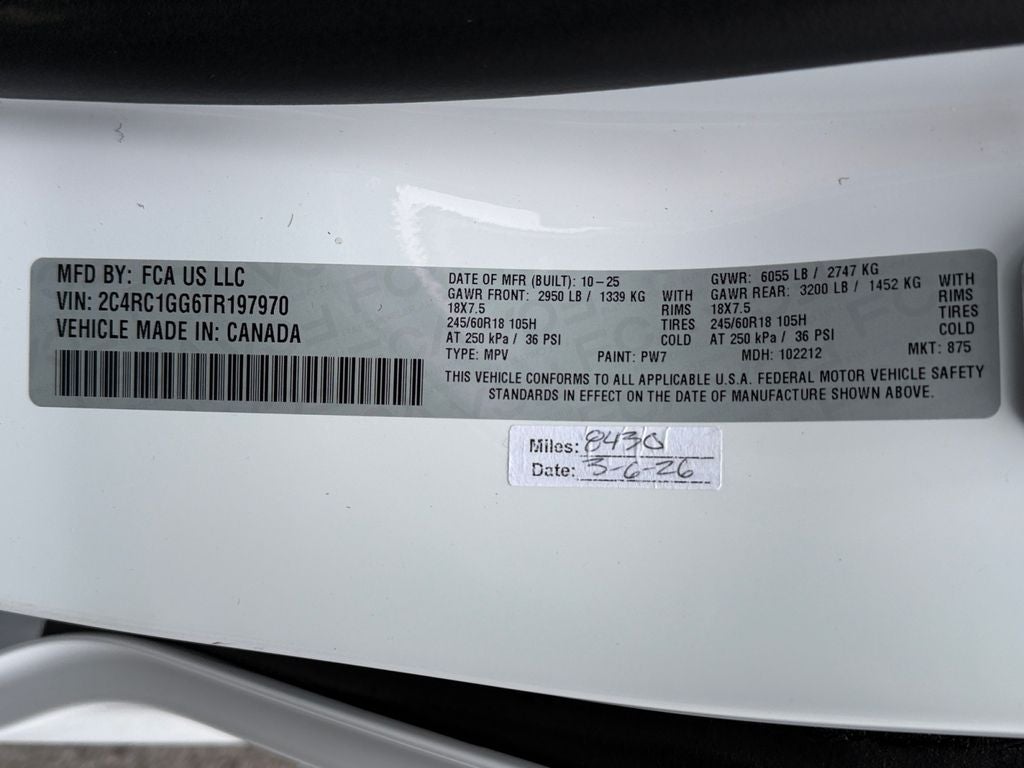 2026 Chrysler Pacifica Limited