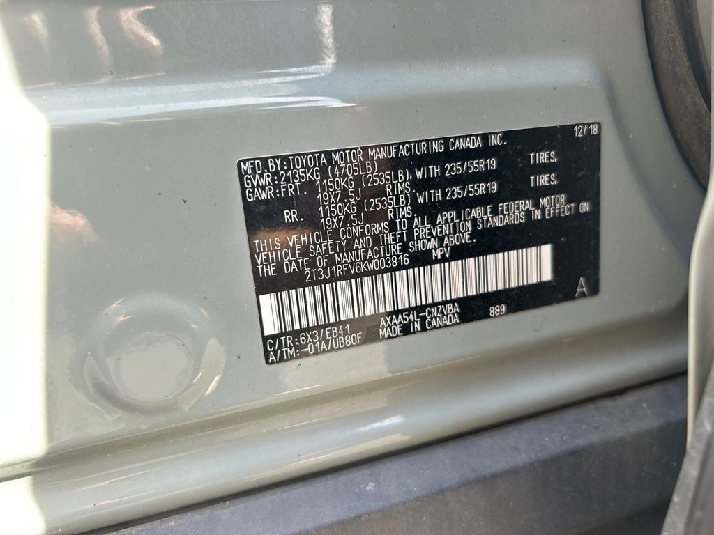 2019 Toyota RAV4 Adventure