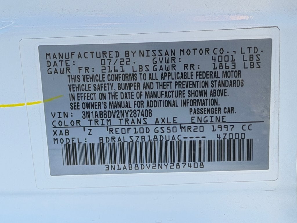 2022 Nissan Sentra SR