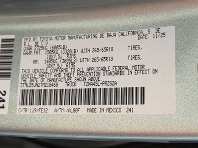 2026 Toyota Tacoma TRD Sport