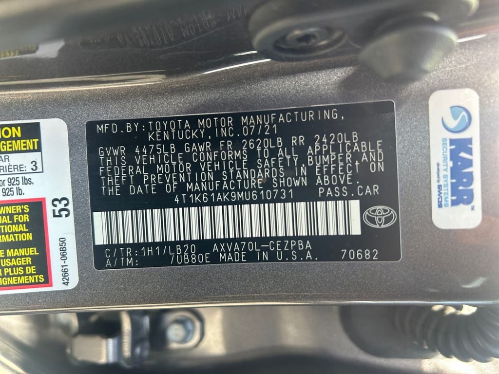 2021 Toyota Camry XSE