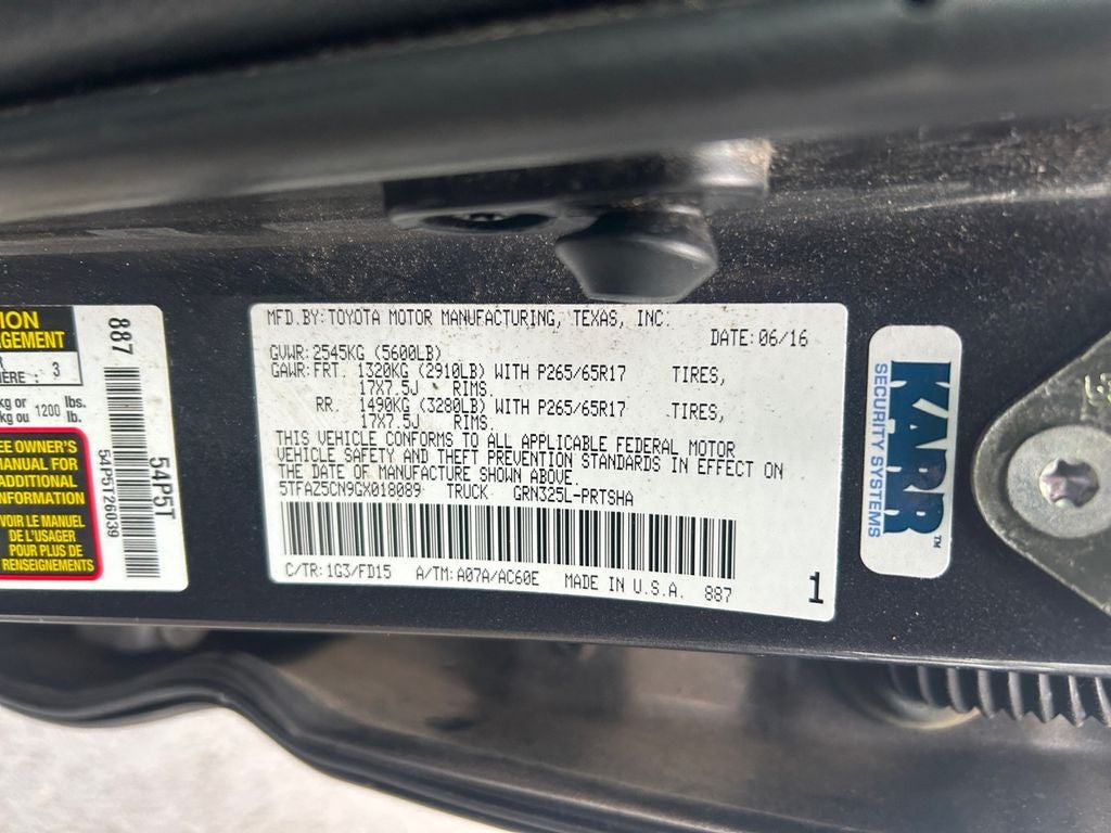 2016 Toyota Tacoma TRD Sport V6