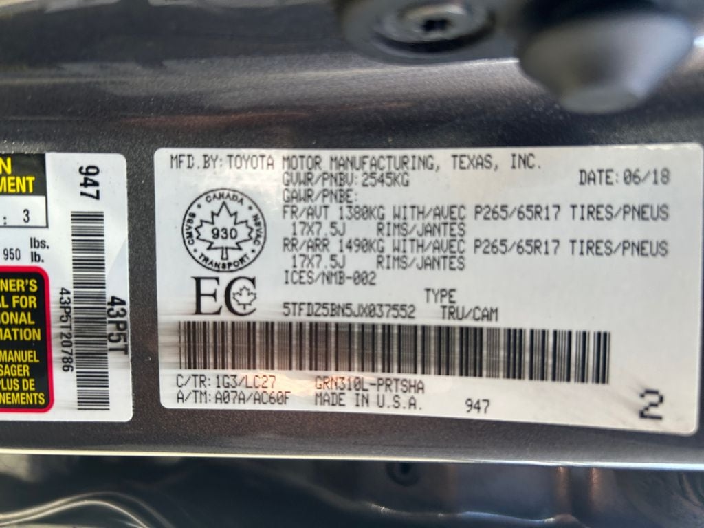 2018 Toyota Tacoma TRD Sport V6