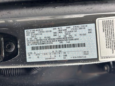 2021 Ford F-150 SALEEN YELLOW LABEL