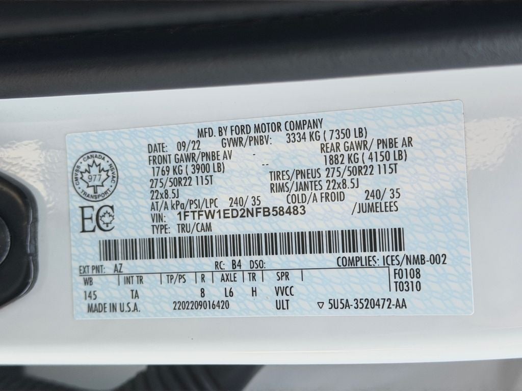 2022 Ford F-150 Limited