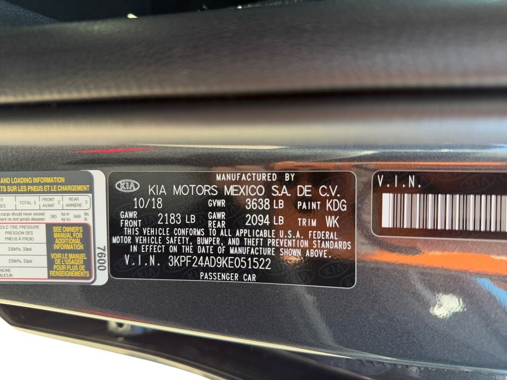 2019 Kia Forte FE
