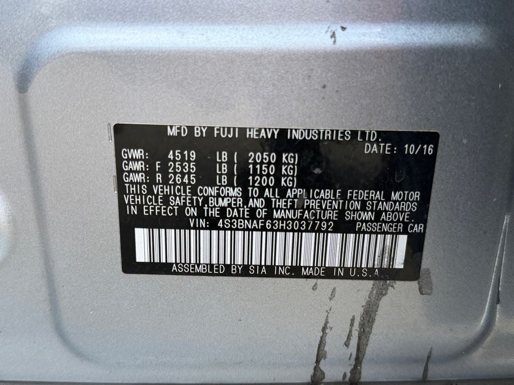 2017 Subaru Legacy 2.5i Premium