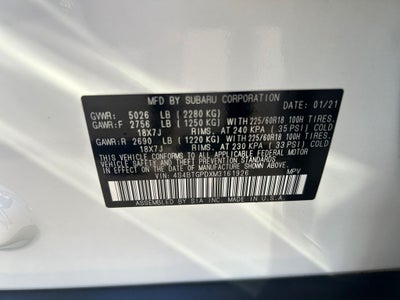 2021 Subaru Outback Touring XT