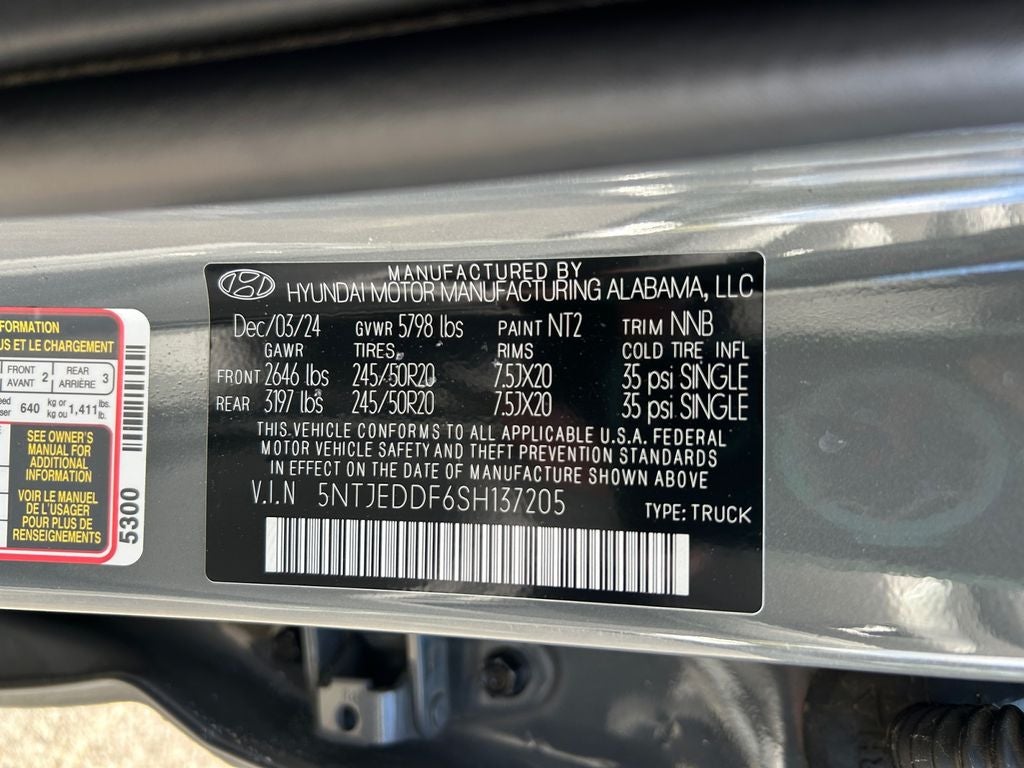 2025 Hyundai Santa Cruz Limited