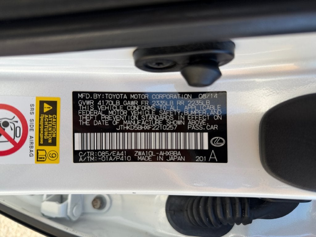 2015 Lexus CT 200h