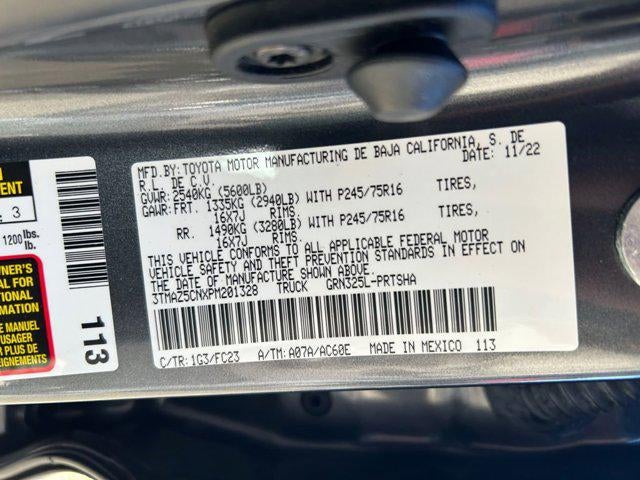 2023 Toyota TACOMA SR5 SR5 V6