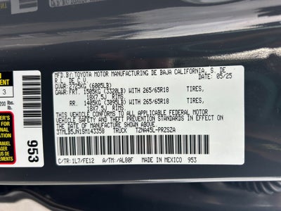 2025 Toyota TACOMA TRD SPORT TRD Sport