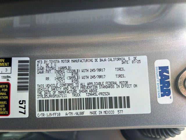 2025 Toyota TACOMA SR5 SR5