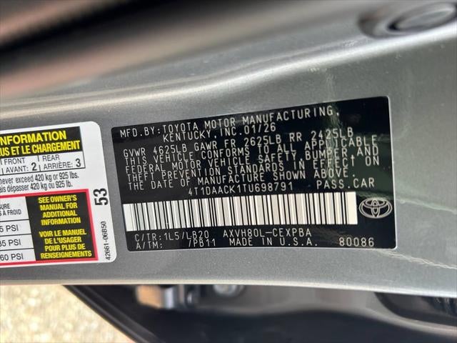 2026 Toyota Camry XSE HYBRID