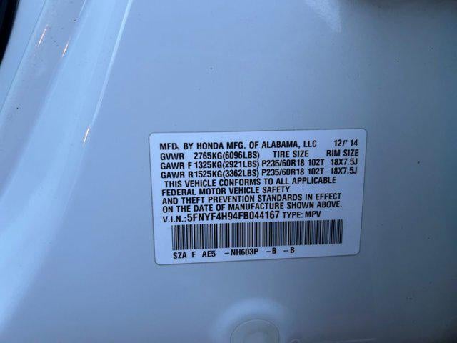 2015 Honda Pilot Touring