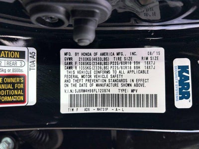 2015 Honda CR-V Touring