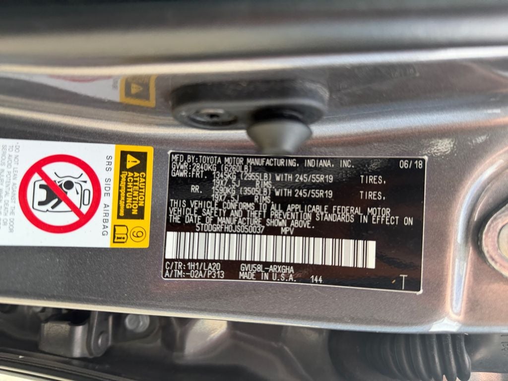 2018 Toyota Highlander Hybrid Limited Platinum