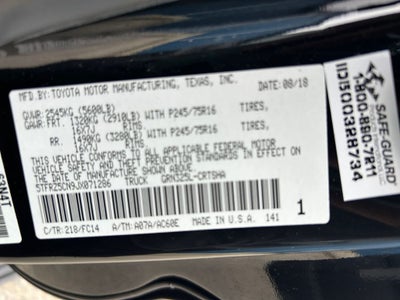 2018 Toyota TACOMA SR5 SR5 V6