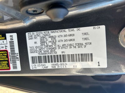 2024 Toyota SEQUOIA 4WD Limited