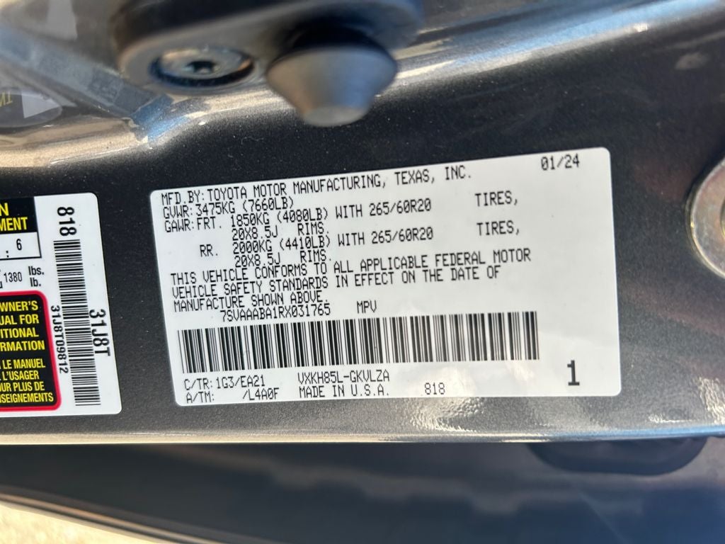 2024 Toyota SEQUOIA 4WD Limited