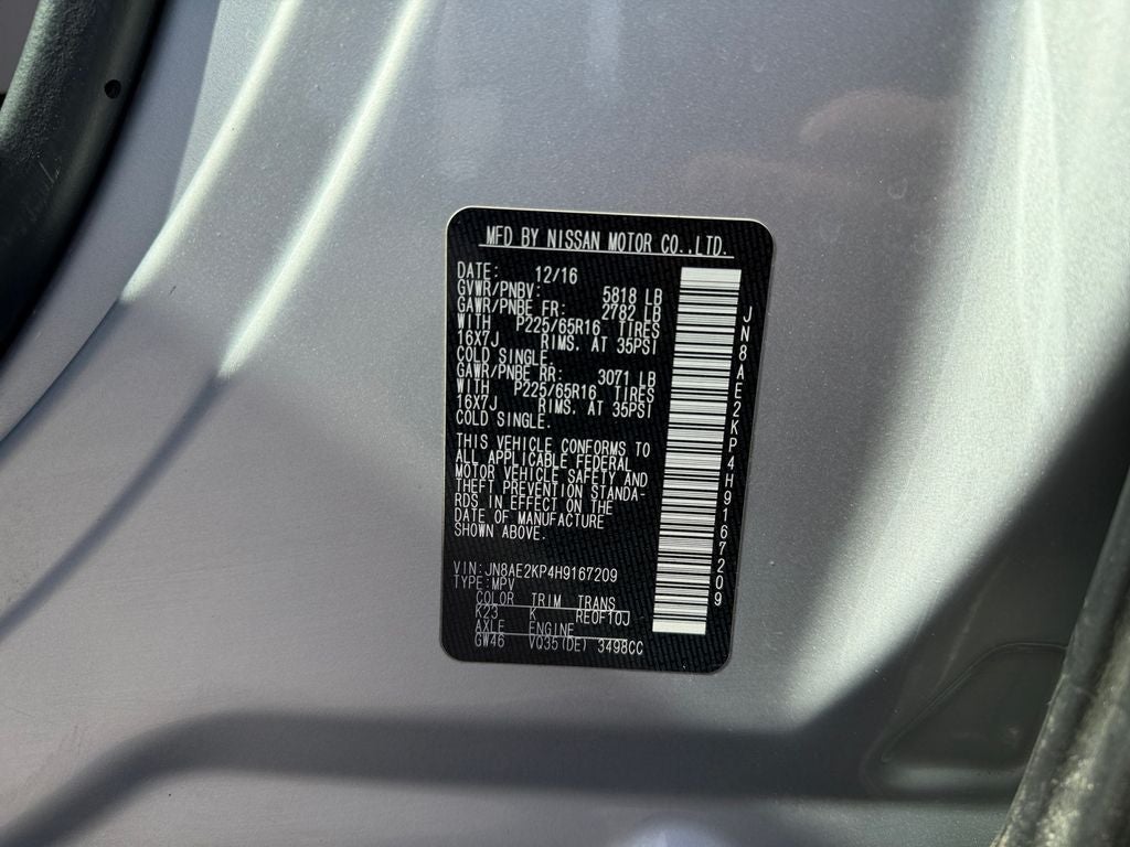 2017 Nissan Quest 3.5 SV