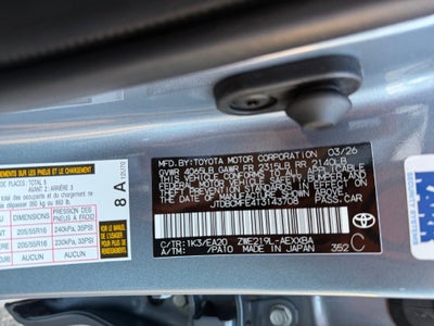 2026 Toyota Corolla Hybrid XLE