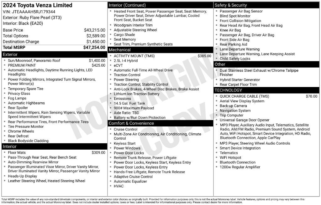 2024 Toyota Venza Limited