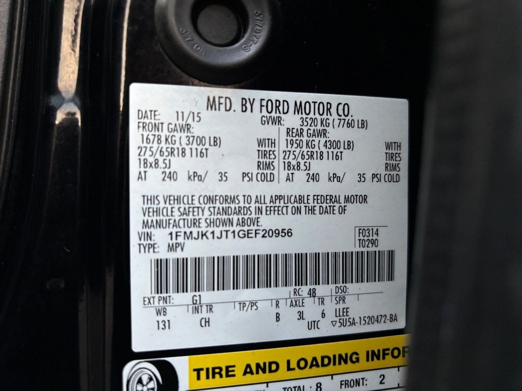 2016 Ford Expedition EL XLT