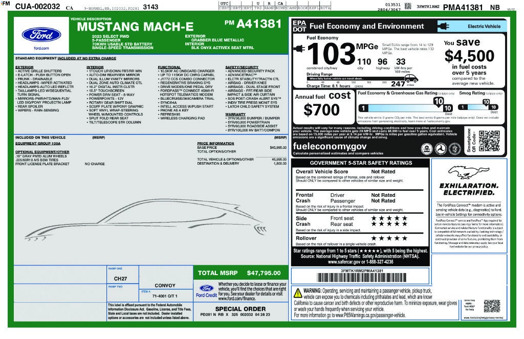 2023 Ford Mustang Mach-E Select