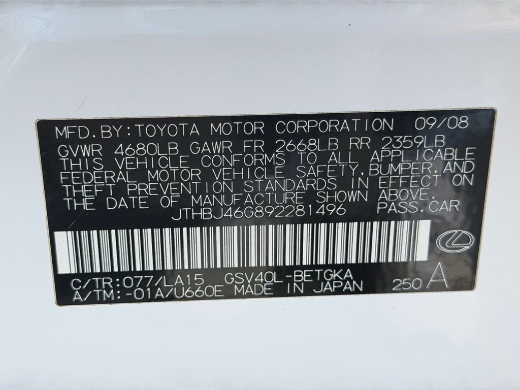 2009 Lexus ES 350
