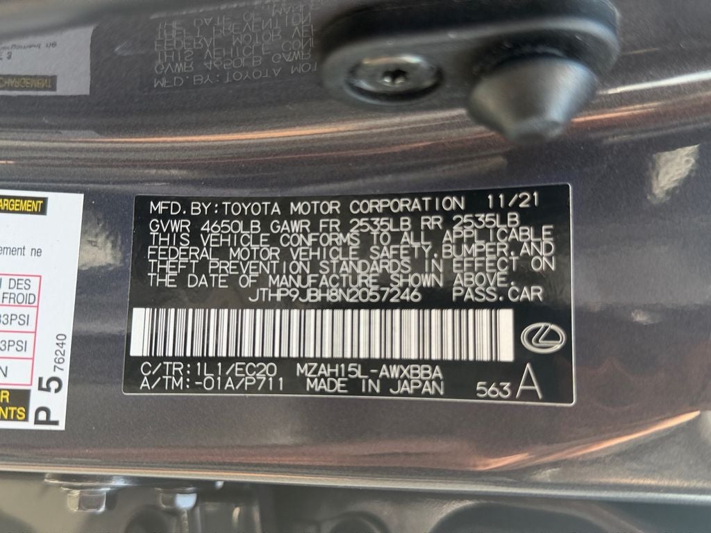 2022 Lexus UX 250h Base