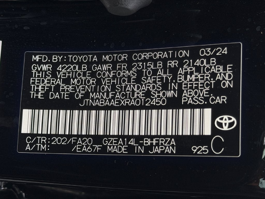 2024 Toyota GR Corolla Core